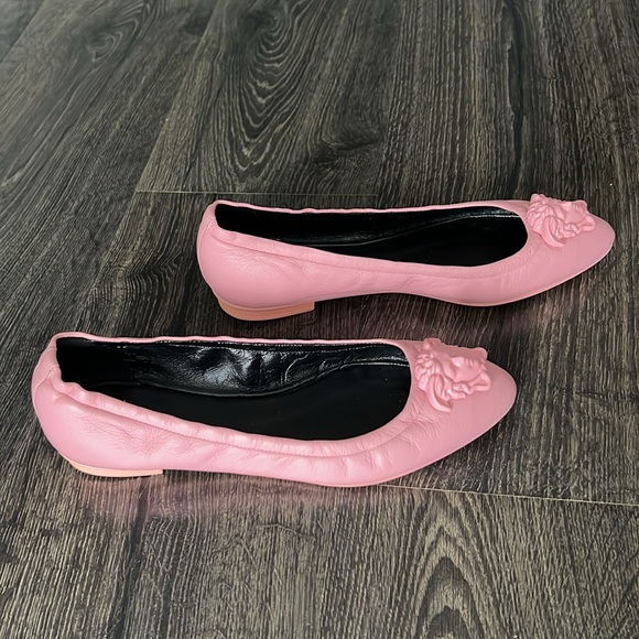 Versace Medusa head pink leather flats - Picture 10 of 14